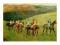 Plakat obraz 80x60cm EMA-K724 RACEHORSES IN A LAND