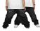 MARSUS BAGGY BLACK spodnie skate hiphop XS 26 70cm