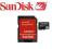 SanDisk MicroSDHC 32 GB + ADAPTER SD