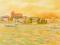 Obraz olejny Panorama Torunia, 100x50 cm