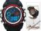 UNIKALNY OHSEN  SPORT DUAL ANALOG/LED Mens Quartz
