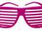 Okulaty ŻALUZJE RÓŻOWE maska strój OKR4-006a