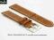 pasek do zegarka 20 mm DILOY 361.20.3 BRĄZOWY