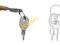 WKŁAD - ZAMEK DO ZACZEPU AL-KO, SPP - 2 KLUCZYKI