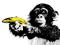 Steez Monkey Banana - plakat 61x91,5 cm