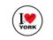 TUNING NAKLEJKA AUTO KOCHAM YORKI I LOVE YORK