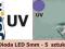 Dioda LED 5mm - UV ultrafioletowa_______5 szt