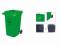 Pojemnik - Kosz na śmieci,odpady 240L - Zielony