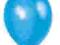 BALONY 10 cali metalizowane balon metalik CYAN