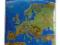 EUROPA mapa ścienna panoramiczna POMYSŁ NA PREZENT
