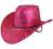 KAPELUSZ różowy kowboy z cekinami STRÓJ F-8281Bg