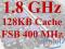 Celeron 1.8GHz/128KB Cache/400MHz FSB S.478 +PASTA