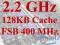 Celeron 2.2GHz/128KB Cache/400MHz FSB S.478 +PASTA