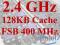 Celeron 2.4GHz/128KB Cache/400MHz FSB S.478 +PASTA