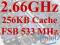 CeleronD 2.66GHz/256KB Cache/533MHz FSB S478 PASTA