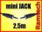 2,5m KABEL MINI JACK 3,5mm - MINIJACK 3,5mm