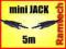 5m KABEL MINI JACK 3,5mm - MINIJACK 3,5mm