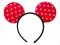 Opaska myszki z uszami czerwona Uszy Urodziny Mysz