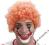 Peruka*Clown, pomarańczowa*