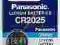 BATERIA Panasonic CR2025 CR DL 2025 1 sztuka