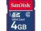 SanDisk SDHC 4 GB Secure Digital Class-4