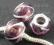 PAN-409 koraliki  MODUŁOWE lampwork fiolet _2szt