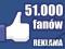 REKLAMA NA FACEBOOK 51.000 FANÓW FANPAGE od FIRMY