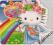 KJ-026- naklejka pod kontakt 20x20cm - HELLO KITTY