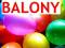 + KOLOROWE BALONIKI balony - 10szt MIX KOLORÓW