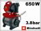 HYDROFOR 650W 3,8 BAR EINHELL RG-WW 6536 , GW + FV