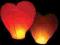 Latające lampiony SZCZĘŚCIA Walentynki SERCE 1szt