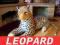 Leopard pluszowy duży na prezent dł całk 140cm
