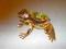 Swarovski - figurka żaba żabka kamienie 24 karaty