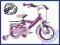 RS-4 Różowy Rower rowerek dla dziewczynki + 2 kółk