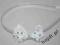 ŚLICZNA OPASKA Z KOKARDKĄ Z CYRKONIAMI!!!!
