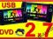 SAMOCHODOWE PRZENOŚNE DVD DWA EKRANY 7 USB MPEG4FV