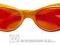 POMARAŃCZOWE NEON Kocie OKULARY * Okulary KOT