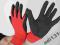 RĘKAWICE OCHRONNE POLIESTER POWLEKANE LATEXEM ~8~