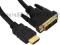Kabel przewód DVI - HDMI FullHD Gold +filtry 3m