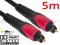 Kabel optyczny TOSLINK T-T CAMPARI red-line - 5m