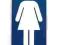 Grawerowana tabliczka, Oznaczenie toalety dla pań