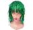 PERUKA FOLIOWA - ZIELONA przebranie strój TW/GRg