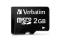 VERBATIM KARTA PAMIĘCI micro SD 2GB NOWA !!! wys24