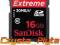 SANDISK 16GB Extreme HD VIDEO SDHC 30MB/S CLASS 10