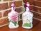 Kpl butelek kwiaty decoupage - upominek