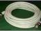 Kabel BNC RG58 coaxial cable 50 Ohm biały 5m (0411