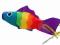 Rainbow Fish wskaźnik wiatru powiewa na wietrze