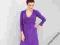 ZIABAQLU -Sukienka do karmienia CLASSIC *VIOLET* S