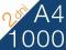 ULOTKI składane A4 1000 szt kreda 135g PROMOCJA