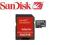 SanDisk MicroSD 2 GB + ADAPTER SD